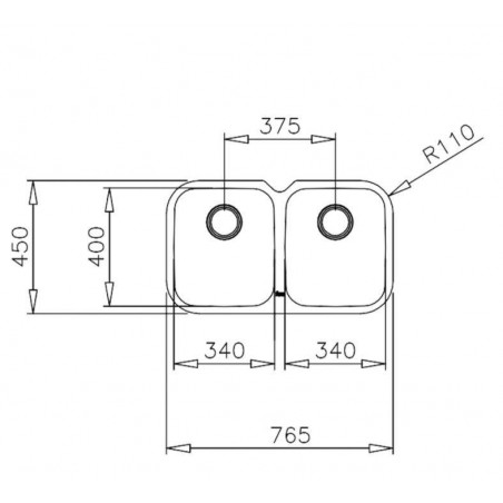Fregadero inox Teka BE2C765, 2 senos, mueble 80cm - 3 Fregadero inox Teka BE2C765, 2 senos, mueble 80cm - 3