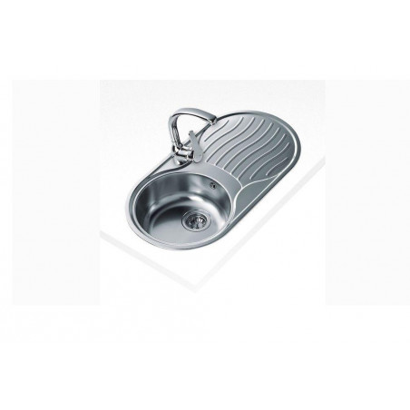 Fregadero inox Teka DR801C1EIZD, 1 seno, escurrido - 3 Fregadero inox Teka DR801C1EIZD, 1 seno, escurrido - 3