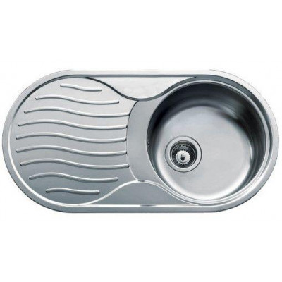 Fregadero inox Teka DR801C1EDCH, 1 seno, escurrido - 1