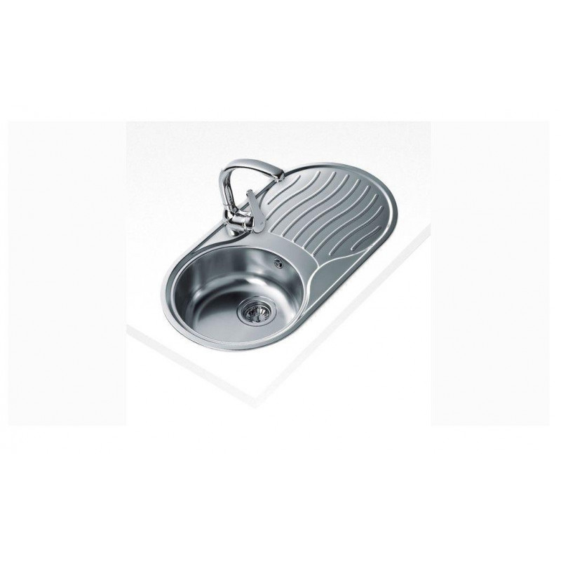 Fregadero inox Teka DR801C1EDCH, 1 seno, escurrido - 2 Fregadero inox Teka DR801C1EDCH, 1 seno, escurrido - 2