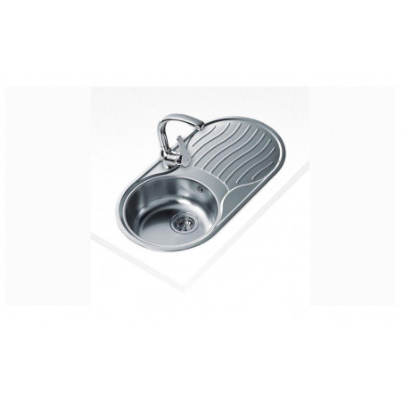Fregadero inox Teka DR801C1EDCH, 1 seno, escurrido - 2 Fregadero inox Teka DR801C1EDCH, 1 seno, escurrido - 2
