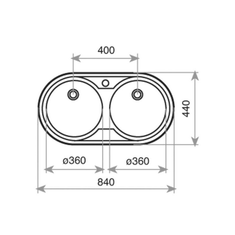Fregadero inox Teka DR802COG, 2 senos, mueble 85cm - 3 Fregadero inox Teka DR802COG, 2 senos, mueble 85cm - 3