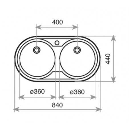Fregadero inox Teka DR802COG, 2 senos, mueble 85cm - 3 Fregadero inox Teka DR802COG, 2 senos, mueble 85cm - 3