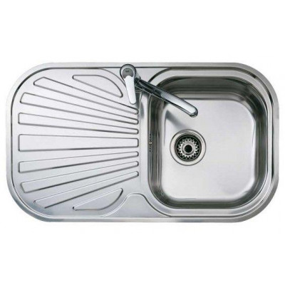 Fregadero inox Teka STYLO1C1EDCH, 1 seno, escurrid - 1