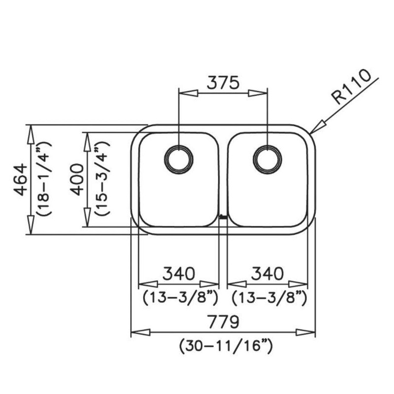Fregadero inox Teka BE2C780 - 3
