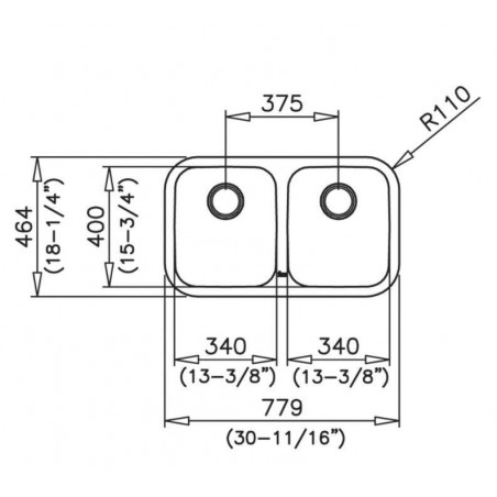 Fregadero inox Teka BE2C780 - 3