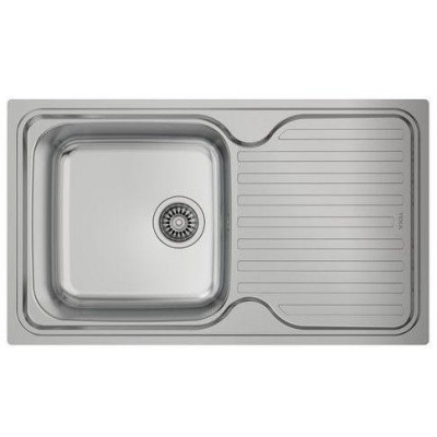 Fregadero inox Teka CLASSIC1C1EDCH, 1 seno, escurr - 1