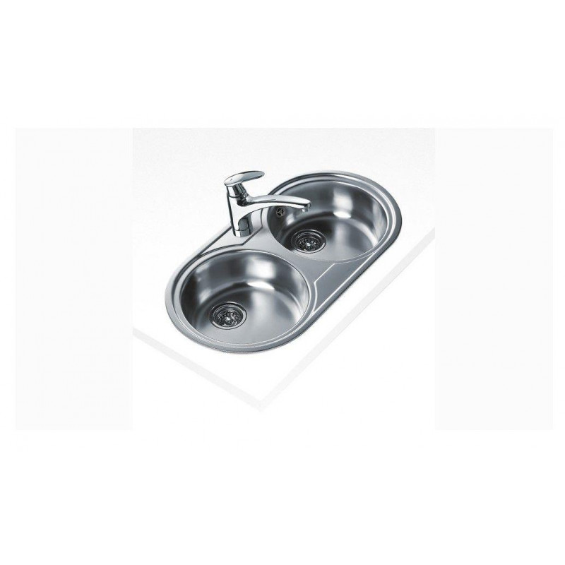 Fregadero inox Teka DR802C, 2 senos, mueble 80cm - 3 Fregadero inox Teka DR802C, 2 senos, mueble 80cm - 3