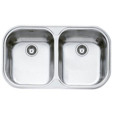 Fregadero inox Teka STYLO2C, 2 senos, mueble 80cm - 1