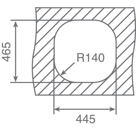 Fregadero inox Teka STYLO1C, 1 seno, mueble 45cm - 2