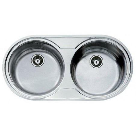 Fregadero inox Teka DUETTA2C, 2 senos, mueble 90cm - 1