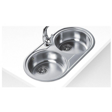 Fregadero inox Teka DUETTA2C, 2 senos, mueble 90cm - 3
