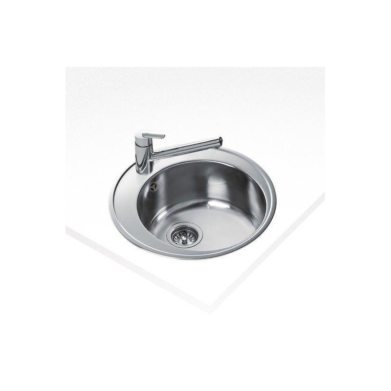 Fregadero inox Teka CENTROVAL, 1 seno, mueble 50cm - 3