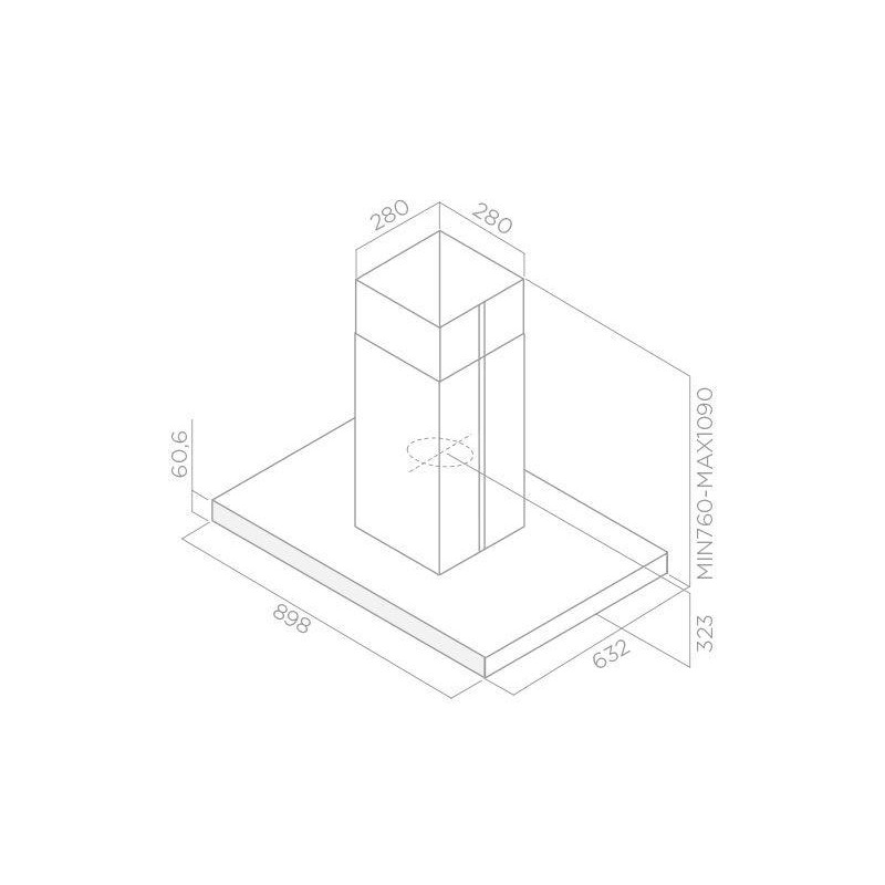 Campana decorativa isla Elica JOY ISLAND BLIX/A/90 - 3 Campana decorativa isla Elica JOY ISLAND BLIX/A/90 - 3