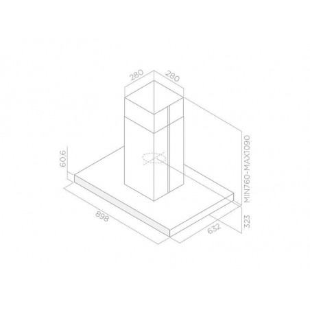 Campana decorativa isla Elica JOY ISLAND BLIX/A/90 - 3 Campana decorativa isla Elica JOY ISLAND BLIX/A/90 - 3