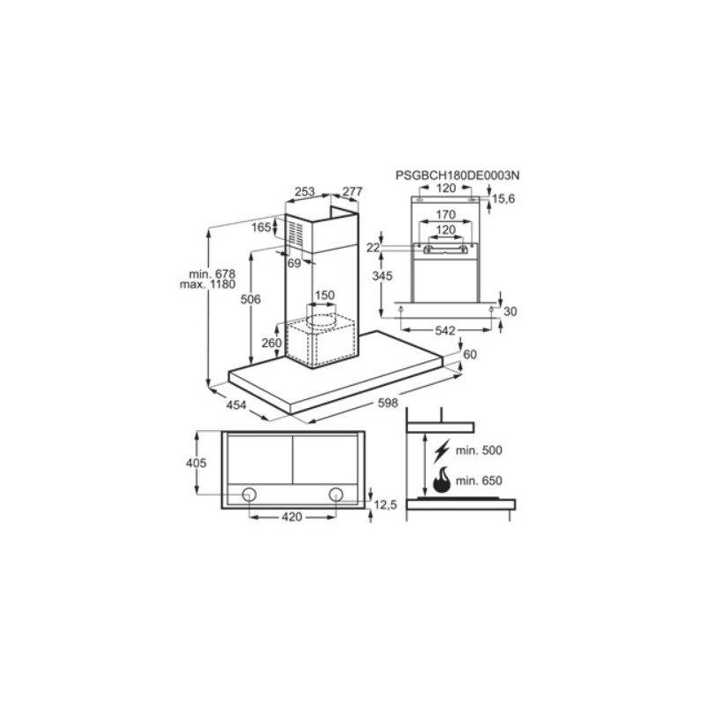 Campana decorativa Electrolux LFT766X - 5