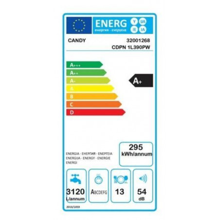 Lavavajillas 60 Candy CDPN1L390PW - 2