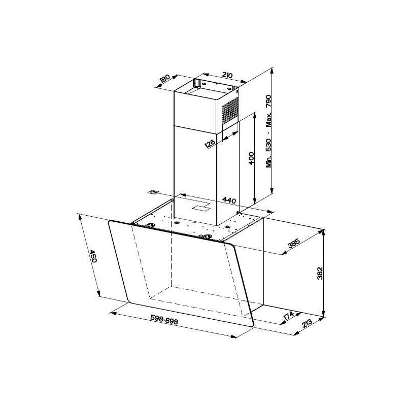 Campana decorativa Mepamsa LINEA90NEGRA - 3