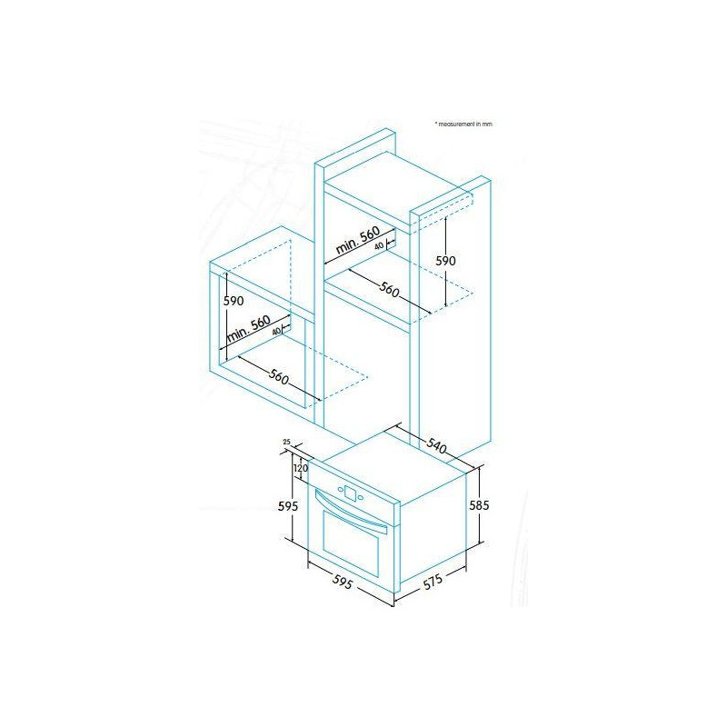 Horno MF pirolitico indep. Edesa EOE8060PX - 3 Horno MF pirolitico indep. Edesa EOE8060PX - 3