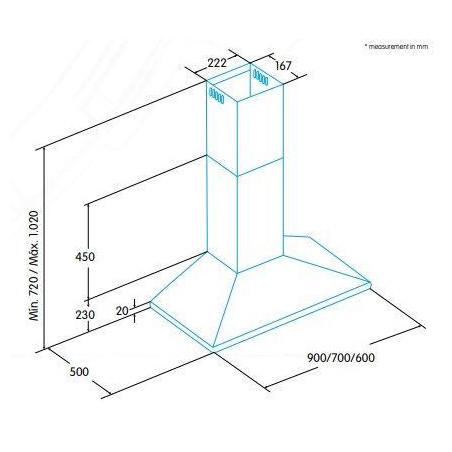 Campana decorativa Edesa ECP9611X - 3 Campana decorativa Edesa ECP9611X - 3
