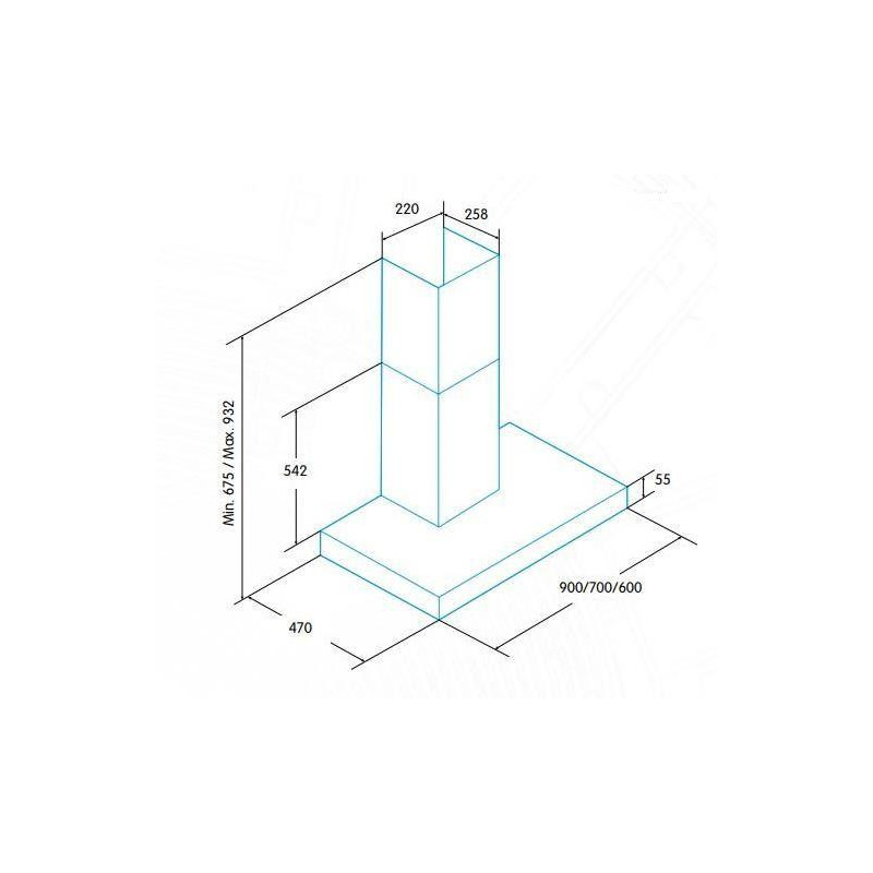 Campana decorativa Edesa ECB9411X - 3 Campana decorativa Edesa ECB9411X - 3