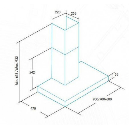 Campana decorativa Edesa ECB9411X - 3 Campana decorativa Edesa ECB9411X - 3