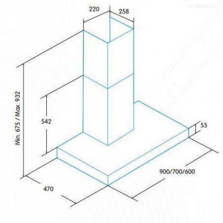 Campana decorativa Edesa ECB7411X - 3 Campana decorativa Edesa ECB7411X - 3