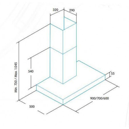 Campana decorativa Edesa ECB6611X - 3