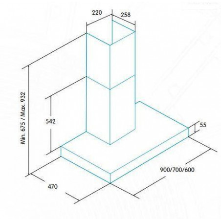 Campana decorativa Edesa ECB6411X - 3 Campana decorativa Edesa ECB6411X - 3