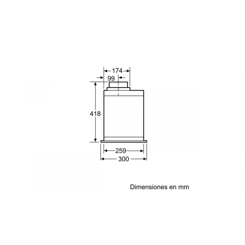 Campana conv. Grupo filtrante Balay 3BF277EX - 3
