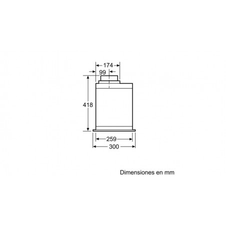 Campana conv. Grupo filtrante Balay 3BF277EX - 3