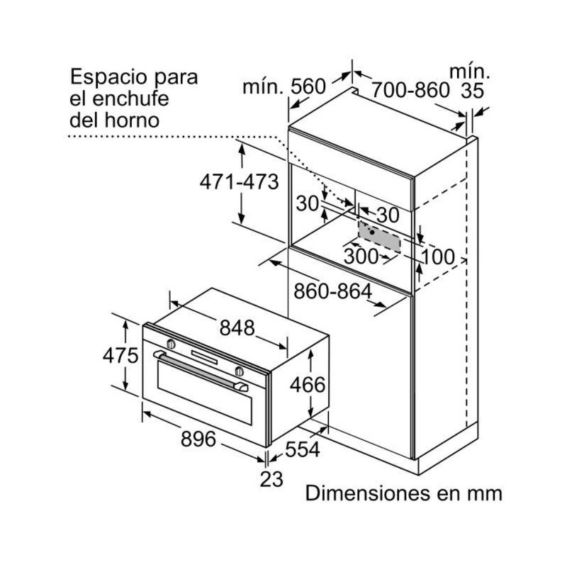 Horno MF indep. Siemens VB558C0S0, Top - 2