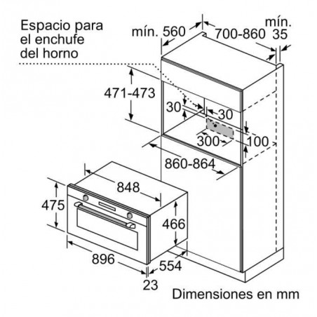 Horno MF indep. Siemens VB558C0S0, Top - 2