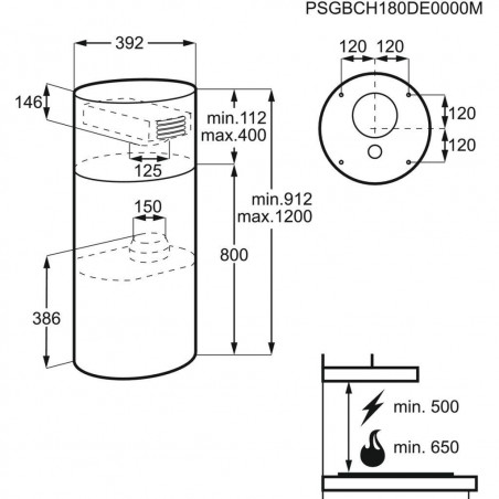 Campana decorativa isla Electrolux LFI514X - 3 Campana decorativa isla Electrolux LFI514X - 3