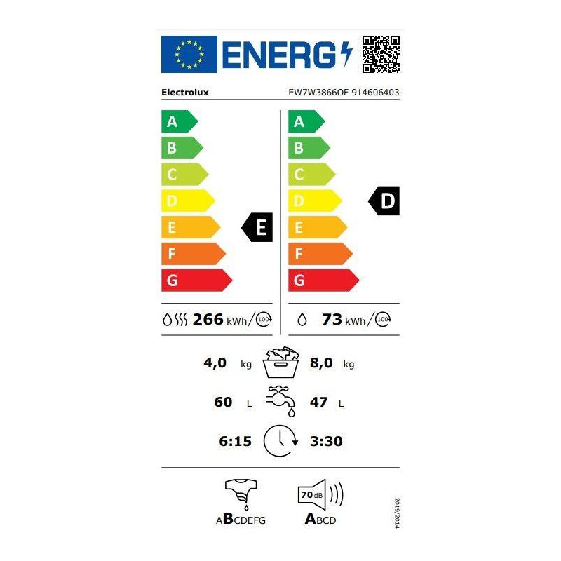 Lavasecadora INT Electrolux EW7W3866OF - 2 Lavasecadora INT Electrolux EW7W3866OF - 2
