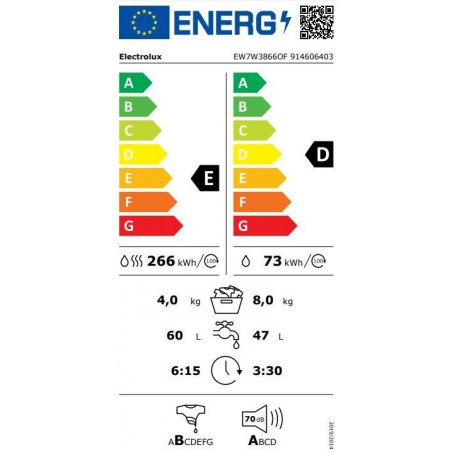 Lavasecadora INT Electrolux EW7W3866OF - 2 Lavasecadora INT Electrolux EW7W3866OF - 2