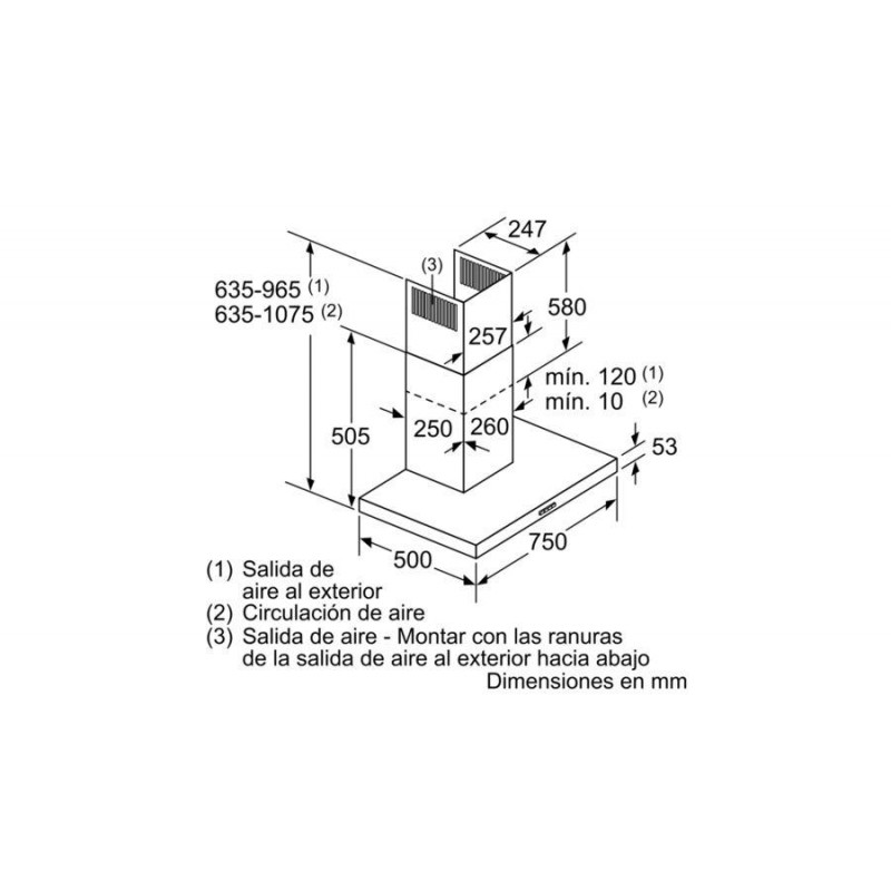 Campana decorativa Bosch DWB76BC50 - 3 Campana decorativa Bosch DWB76BC50 - 3
