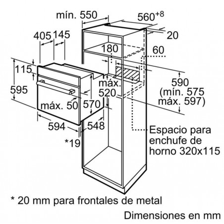 Horno indep. MF Balay 3HB2010B0 - 6 Horno indep. MF Balay 3HB2010B0 - 6