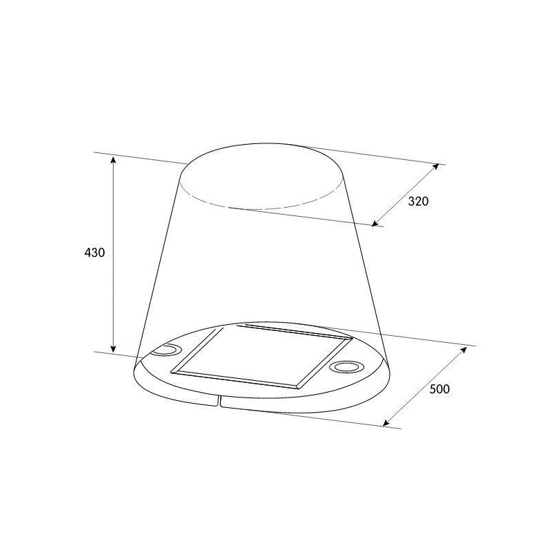 Campana decorativa isla Turboair GIOIA/WH/F/50 - 2 Campana decorativa isla Turboair GIOIA/WH/F/50 - 2