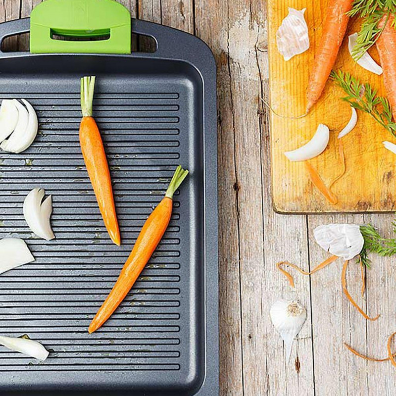 Parrilla plancha Prior Verde Bra A401540, 40 cm. - 4