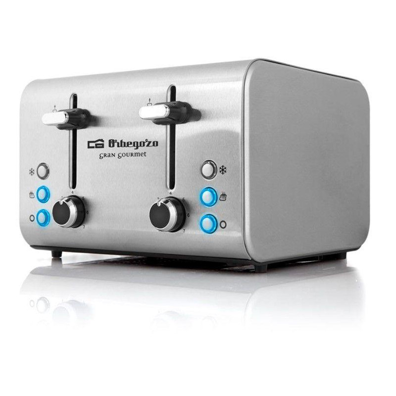 Tostador Orbegozo TO8000, inox, 4 rebanadas - 2 Tostador Orbegozo TO8000, inox, 4 rebanadas - 2