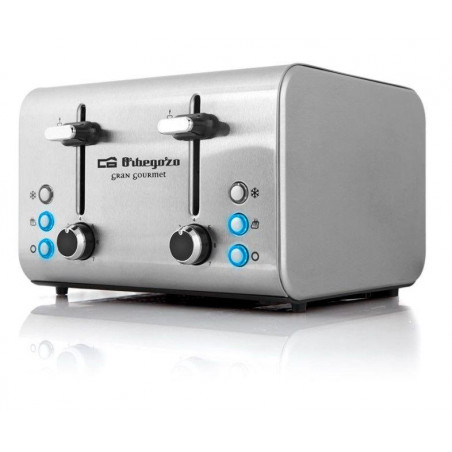 Tostador Orbegozo TO8000, inox, 4 rebanadas - 2 Tostador Orbegozo TO8000, inox, 4 rebanadas - 2
