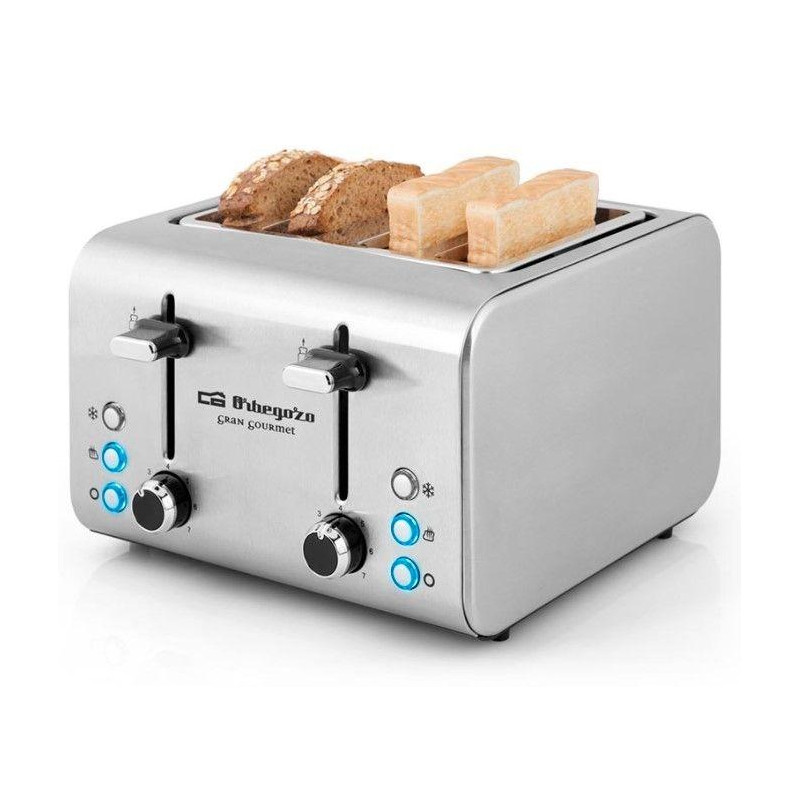 Tostador Orbegozo TO8000, inox, 4 rebanadas - 3 Tostador Orbegozo TO8000, inox, 4 rebanadas - 3