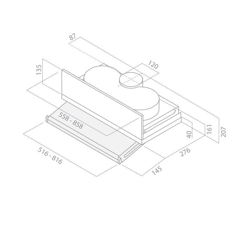 Campana extraplana encastre Elica CIAKLUXGRA56 - 2 Campana extraplana encastre Elica CIAKLUXGRA56 - 2