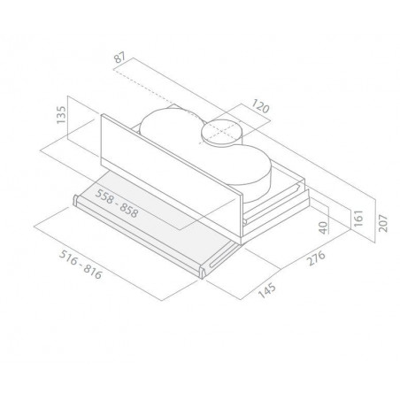 Campana extraplana encastre Elica CIAKLUXGRA56 - 2 Campana extraplana encastre Elica CIAKLUXGRA56 - 2