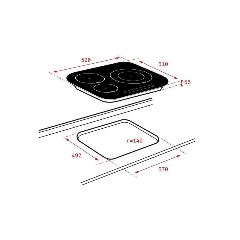 Vitroceramica induccion indep. Teka IRC6320 - 2 Vitroceramica induccion indep. Teka IRC6320 - 2
