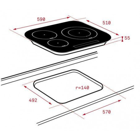 Vitroceramica induccion indep. Teka IRC6320 - 2 Vitroceramica induccion indep. Teka IRC6320 - 2