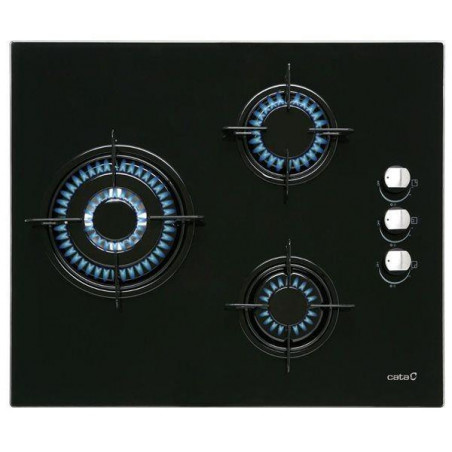 Encimera indep. Cristal Gas Cata CIB6021BK - 1 Encimera indep. Cristal Gas Cata CIB6021BK - 1