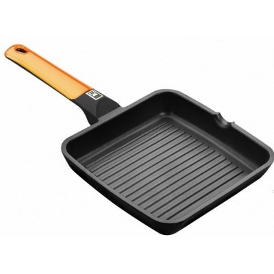 Grill Bra Orange, A281422, 22x22 cm., con rayas, - 1