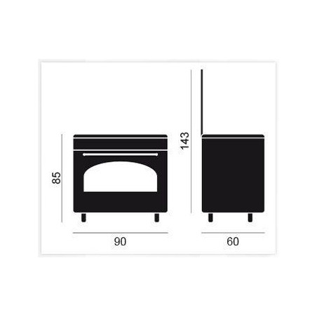 Cocina conv. Vitrokitchen RU9060B - 3